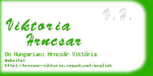 viktoria hrncsar business card